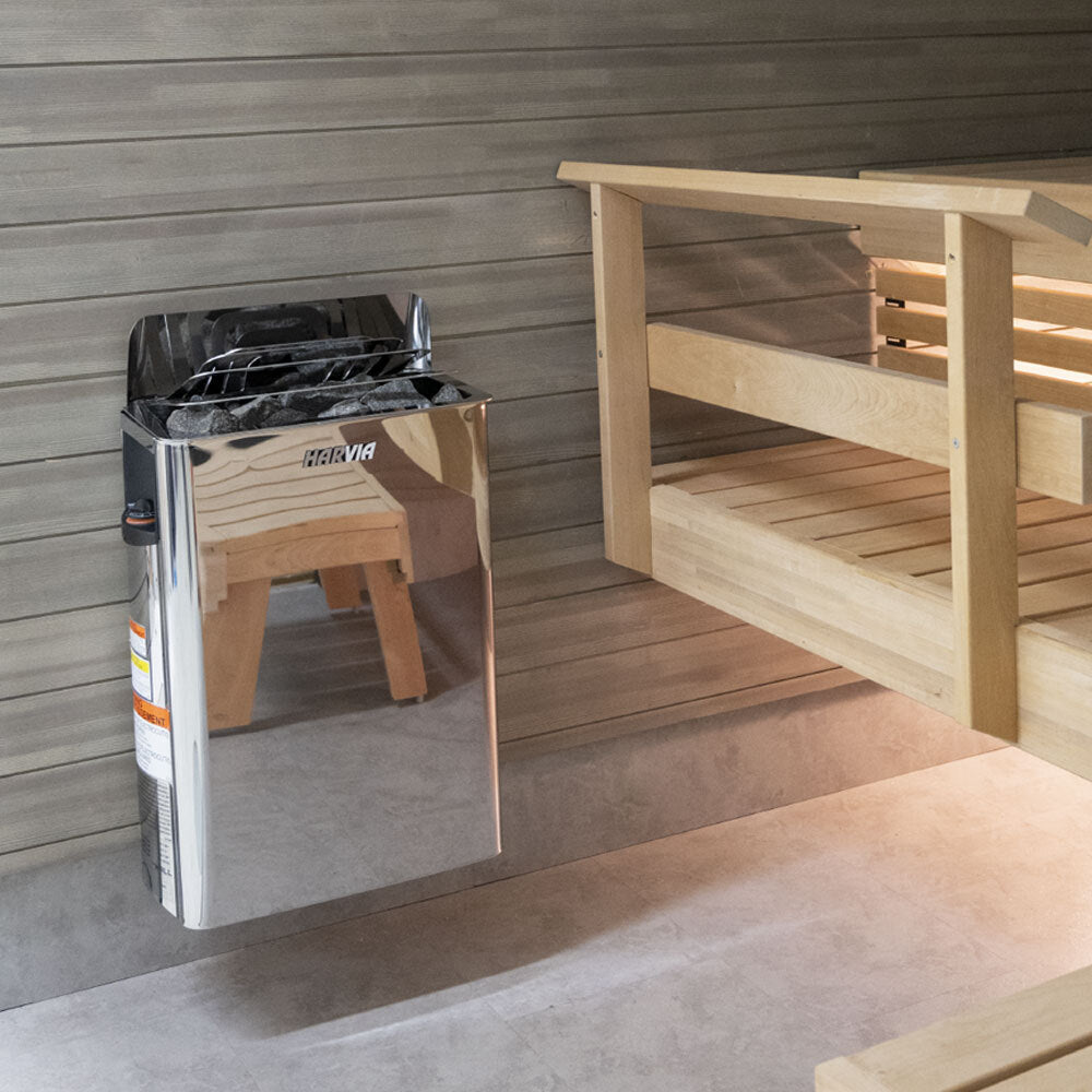 The Wall Series, 6kW, Stainless Steel Sauna Heater, 240V 1PH