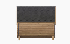 SaunaLife Model E7G Sauna Barrel Glass Front