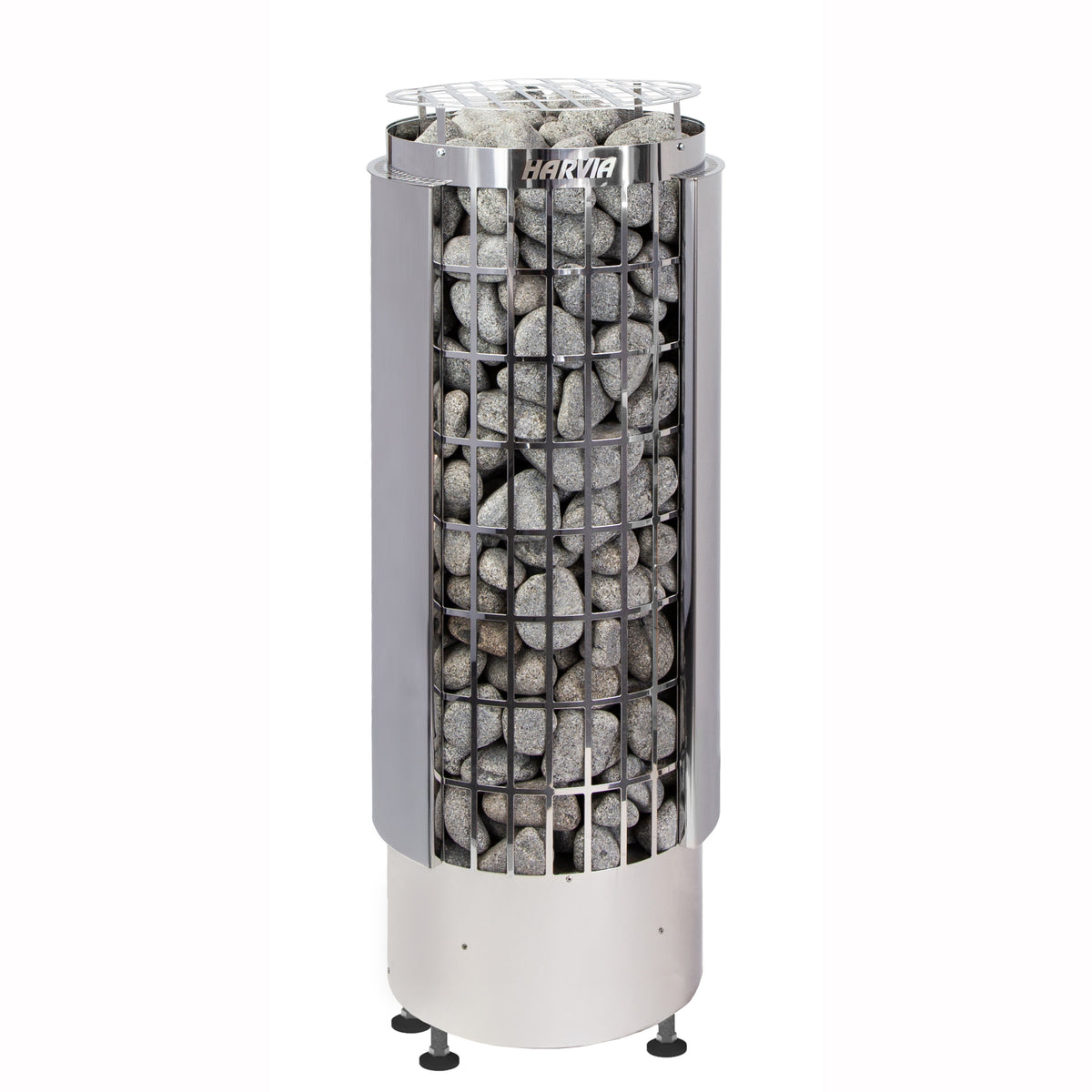 Cilindro Half Series 9kW Stainless Steel Sauna Heater at 240V 1PH with Built-In Time and Temperature Controls