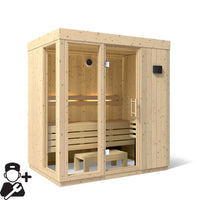 Kohler C1 Indoor Sauna Kit, Scandinavian Spruce