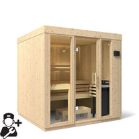 Kohler C1 Indoor Sauna Kit, Scandinavian Spruce