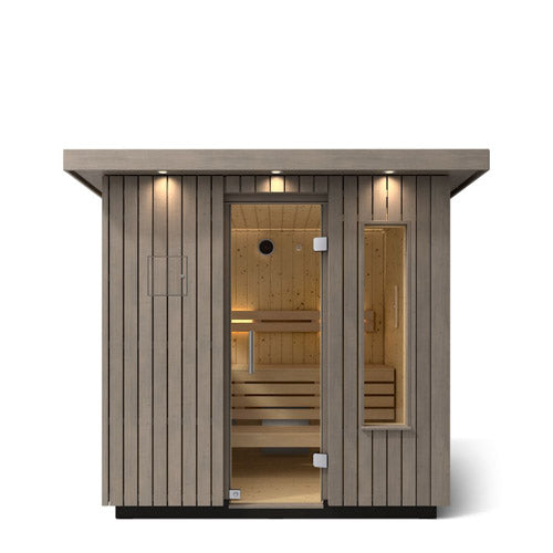 Kohler C2 Outdoor Sauna Kit, Weathered Grey Spruce