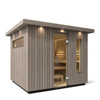 Kohler C2 Outdoor Sauna Kit, Weathered Grey Spruce