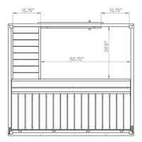 SaunaLife Model G2 Outdoor Home Sauna Kit