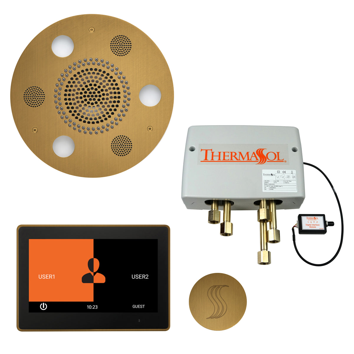 The Total Wellness Package with 10" ThermaTouch Trim Upgraded Round
