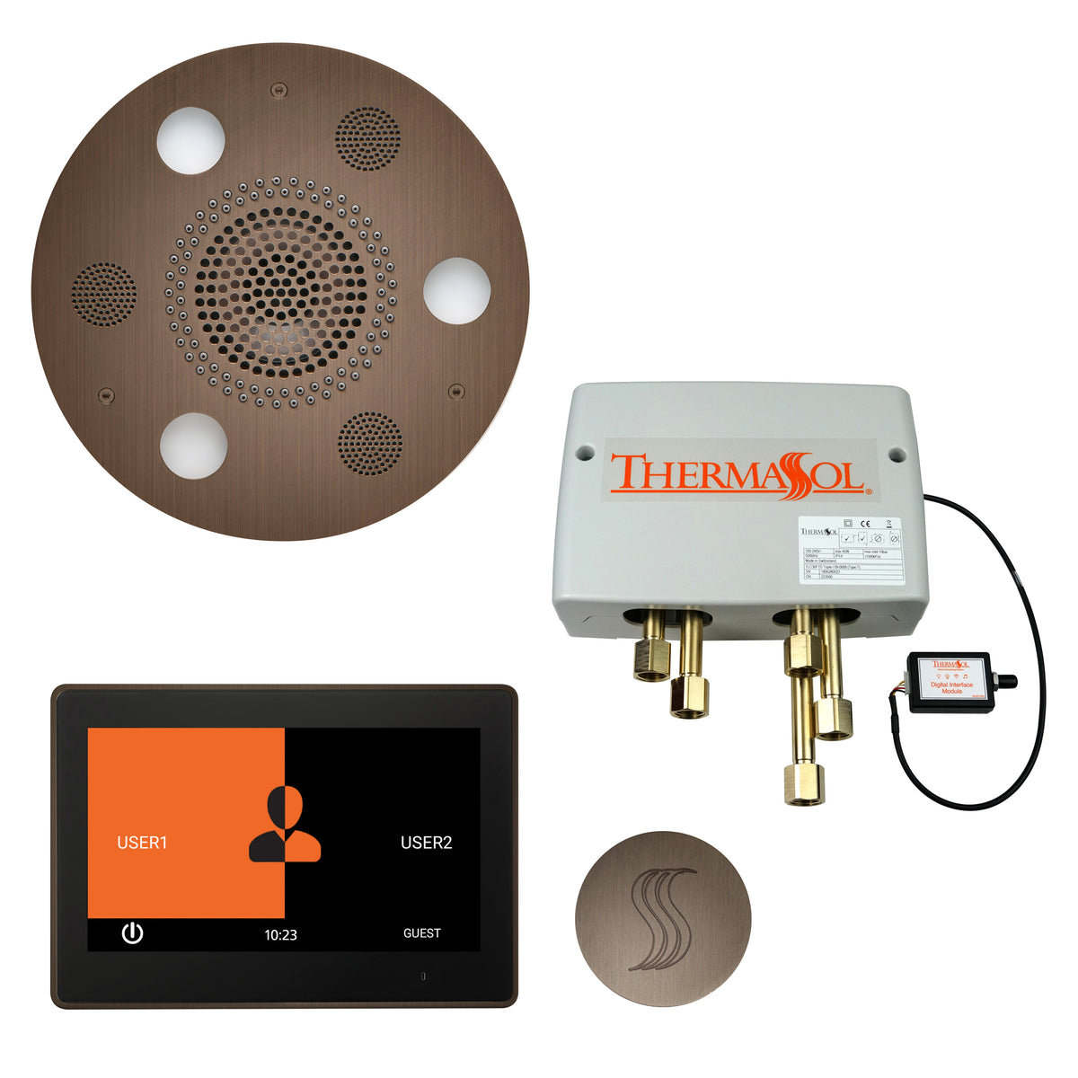 The Total Wellness Package with 10" ThermaTouch Trim Upgraded Round