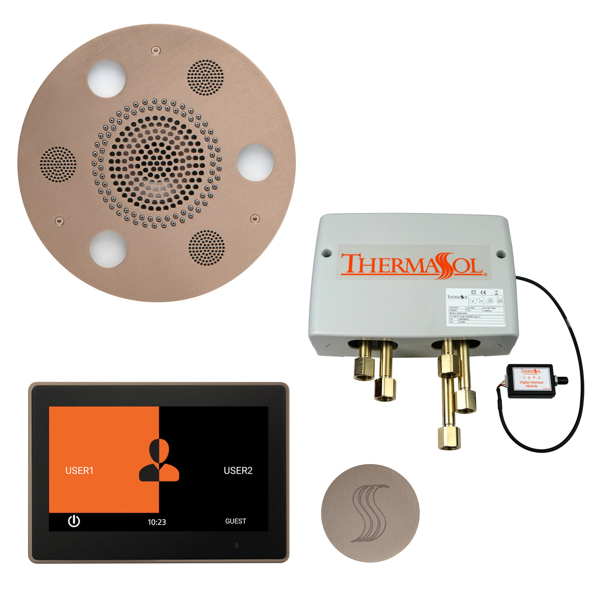 The Total Wellness Package with 10" ThermaTouch Trim Upgraded Round