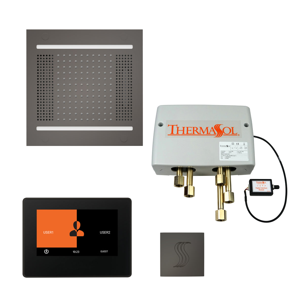The Total Wellness Hydrovive14 Package with 7" ThermaTouch and Square