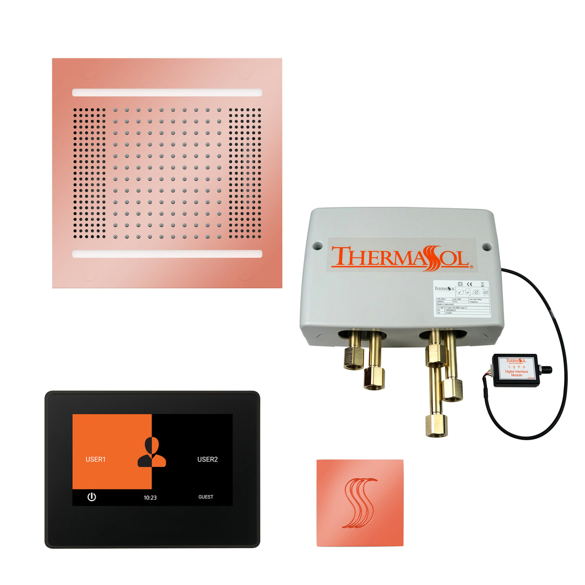 The Total Wellness Hydrovive14 Package with 7" ThermaTouch and Square