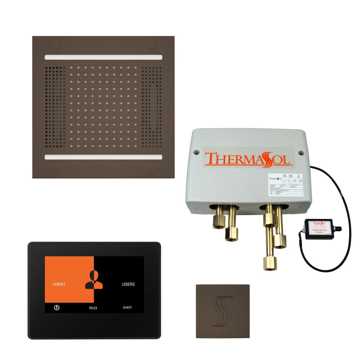 The Total Wellness Hydrovive14 Package with 7" ThermaTouch and Square