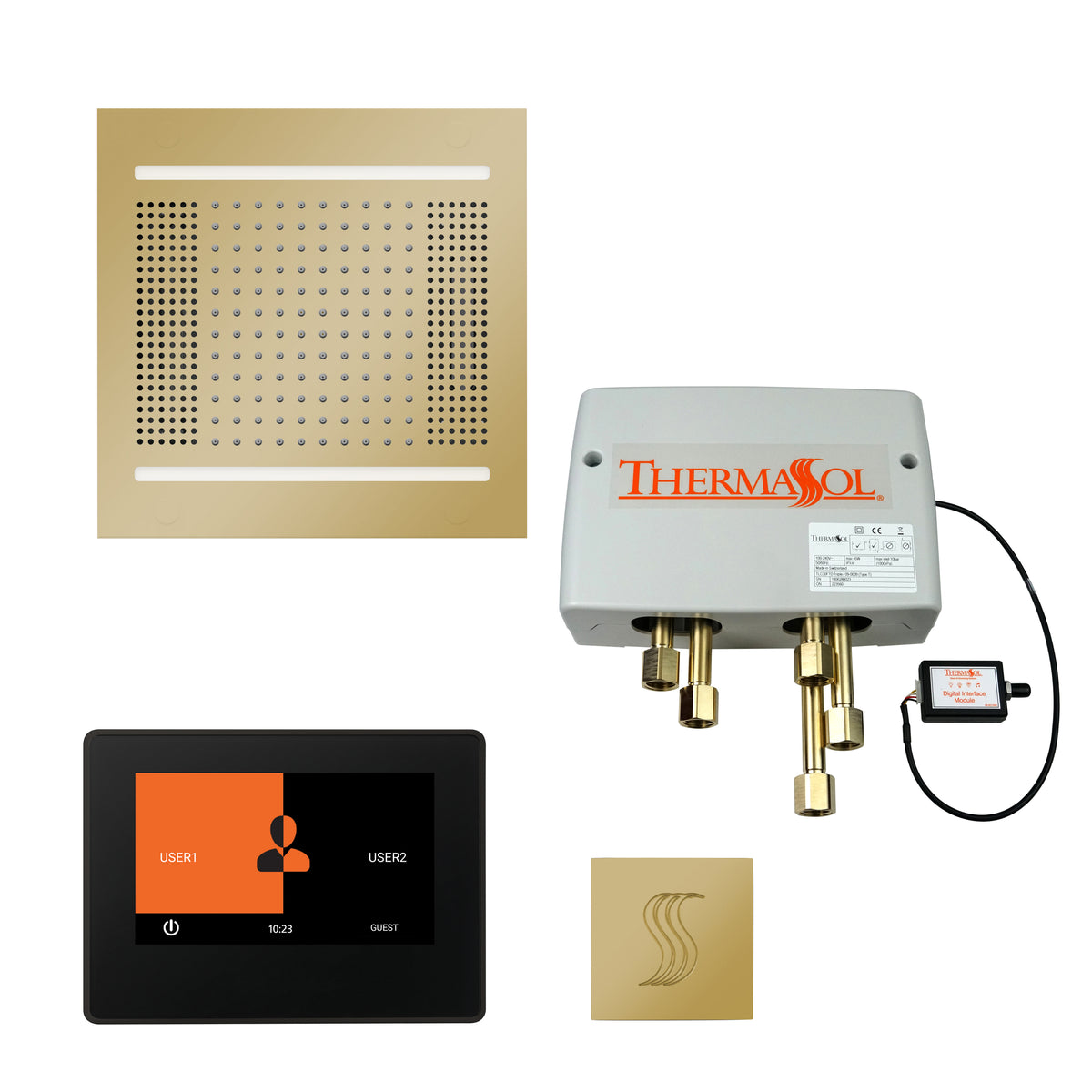 The Total Wellness Hydrovive14 Package with 7" ThermaTouch and Square