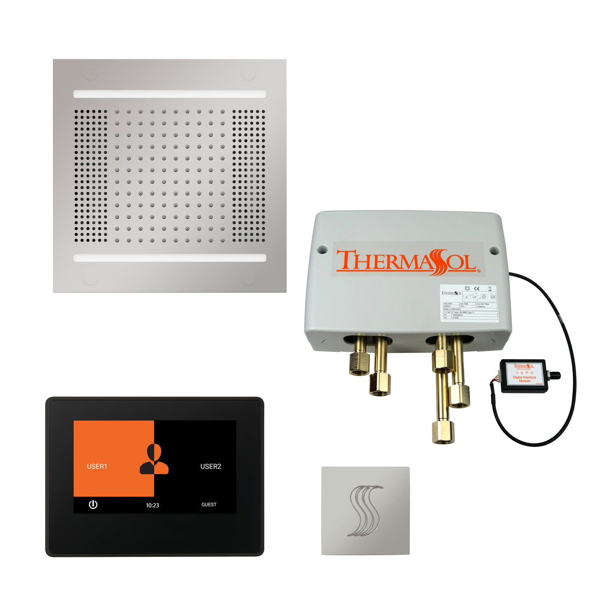 The Total Wellness Hydrovive14 Package with 7" ThermaTouch and Square