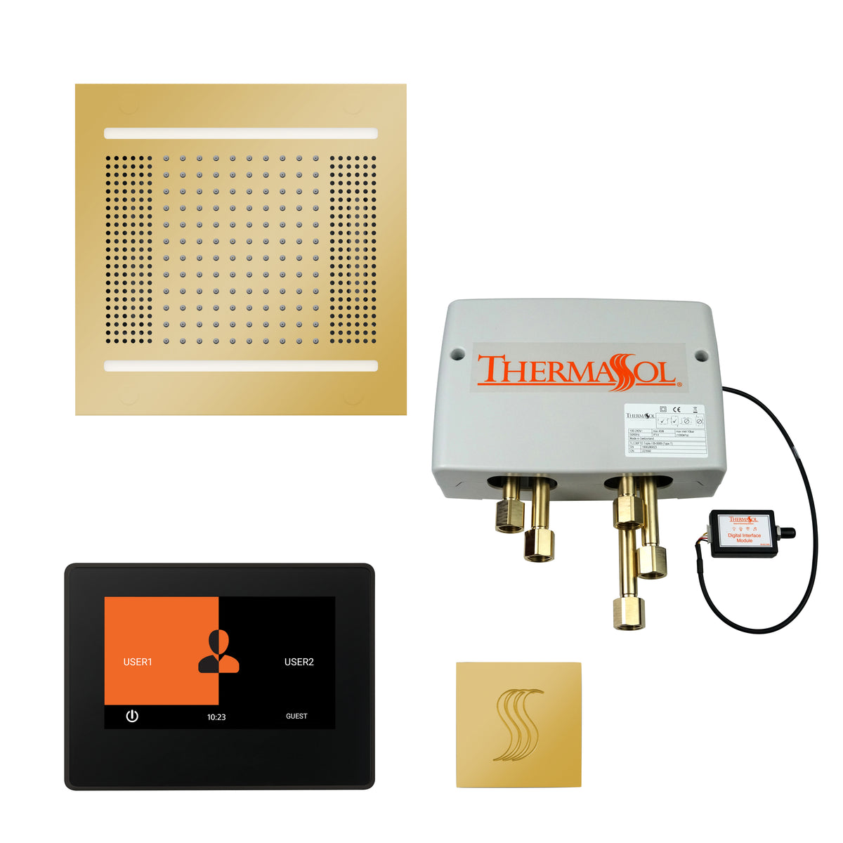 The Total Wellness Hydrovive14 Package with 7" ThermaTouch and Square