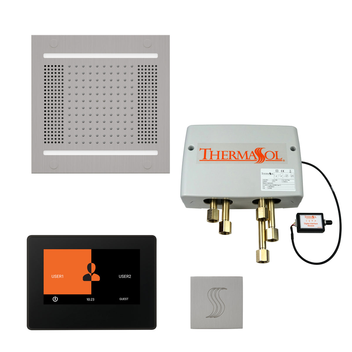 The Total Wellness Hydrovive14 Package with 7" ThermaTouch and Square