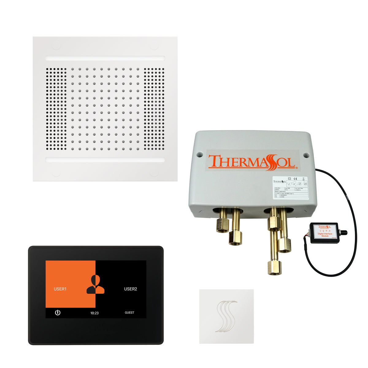 The Total Wellness Hydrovive14 Package with 7" ThermaTouch and Square