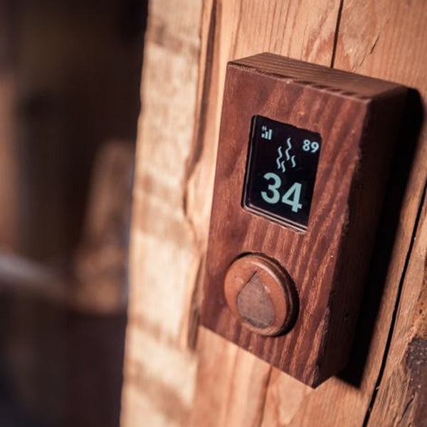 Digital On/Off, Time, Temperature Control with Wi-Fi, Wood