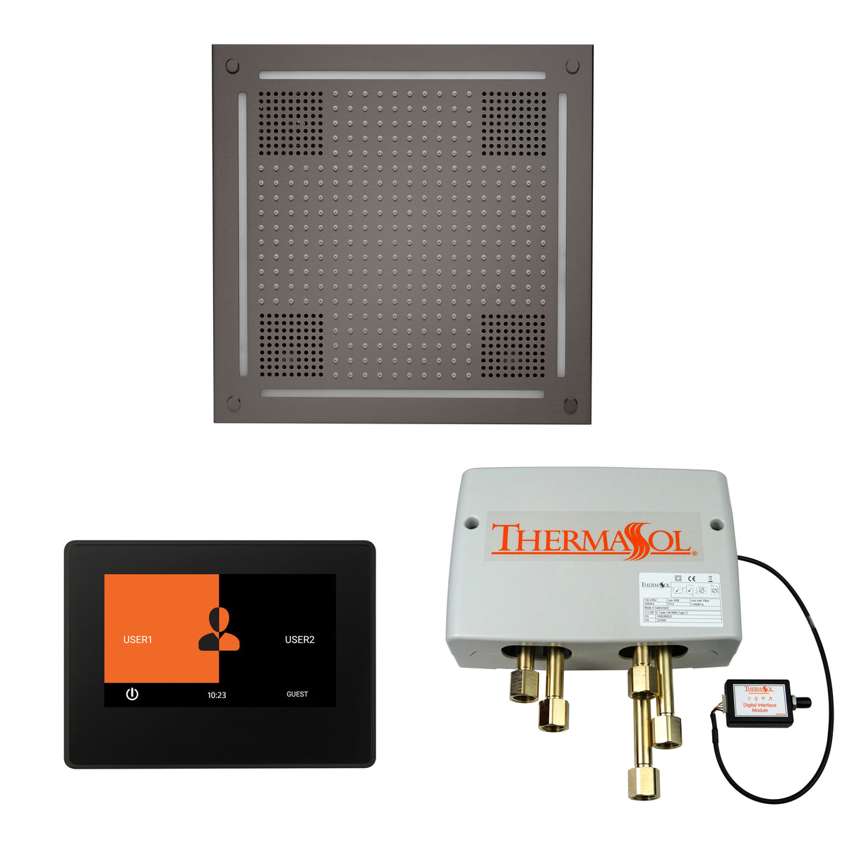 The Wellness Hydrovive Shower Package with 7" ThermaTouch Square